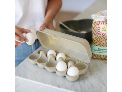 Eierdoos EGGS TO GO 28 cm, voor 10 eieren, woestijnzon, Koziol