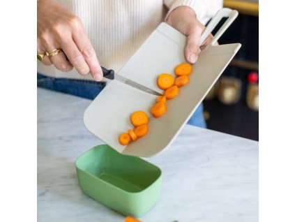 Snijplank SNAP 33 x 16,5 cm, opvouwbaar, woestijnzand, kunststof, Koziol