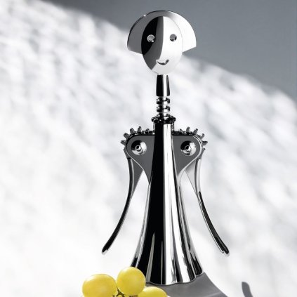 Kurkentrekker met dubbele hefboom ANNA G., zilver, Alessi