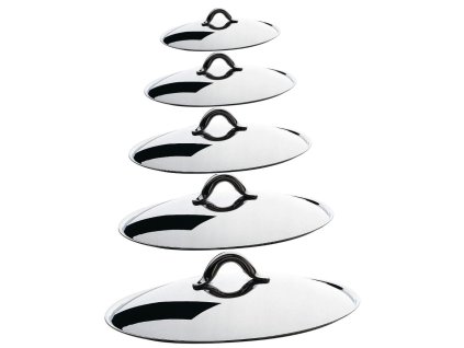 Pannendeksel MAMI 16 cm, roestvrij staal, Alessi