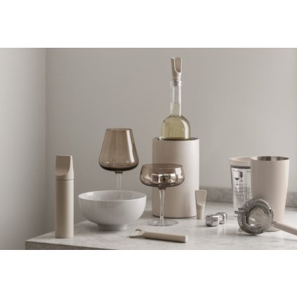 Champagneglas BELO, set van 2 stuks, 200 ml, bruin, Blomus