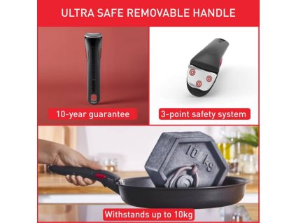 Afneembare handgreep INGENIO L9863153 zwart, Tefal