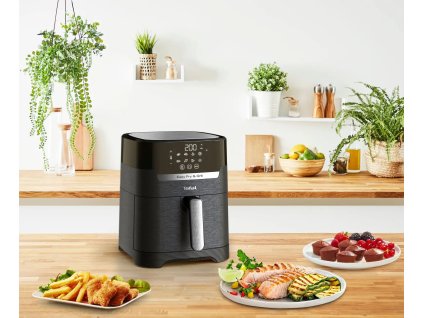 Airfryer EASY FRY & GRILL DIGIT EY505815, zwart, Tefal