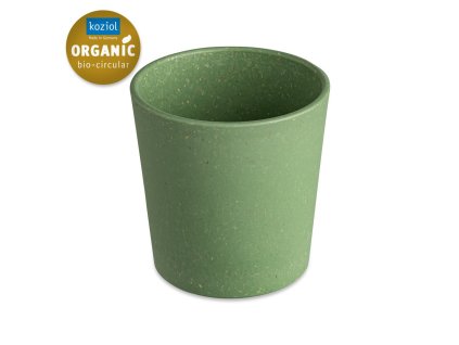 Plastic beker CONNECT, set van 4 stuks, 190 ml, natuurlijk bladgroen, Koziol