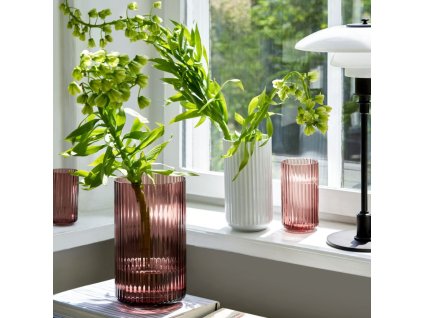 Vaas 25 cm, bordeauxrood, Lyngby