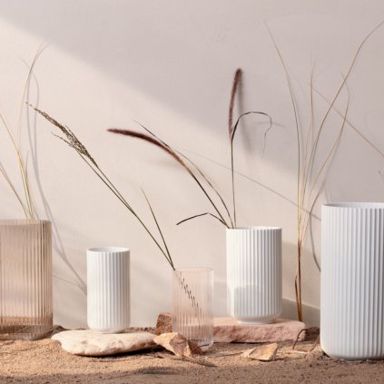 Vaas 20 cm, helder glas, Lyngby