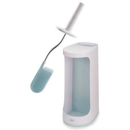 Toiletborstel met houder FLEX STORE 70536, wit / blauw, Joseph Joseph