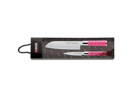 Messenset PINK SPIRIT 2-delig, roze, F.DICK
