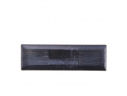 Bord voor sushi- en sashimi, 33 x 10 cm, zwart, MIJ