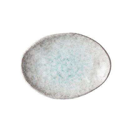Serveerbord AQUA SPLASH 20 x 14 cm, blauw, MIJ