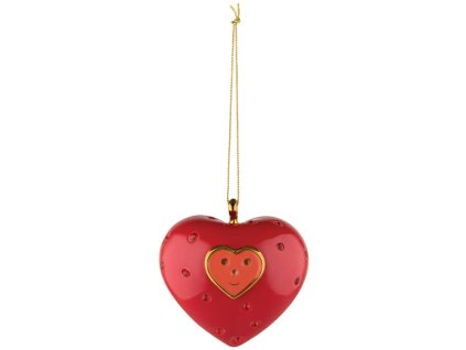 Kerstboomversiering CUORE E CUORA, rood, Alessi