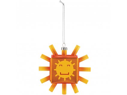 Kerstboomversiering CUBIK SUN, goud, Alessi