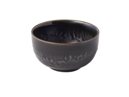 Serveerschaaltje MATT & SHINY BLACK 13 cm, 400 ml, MIJ