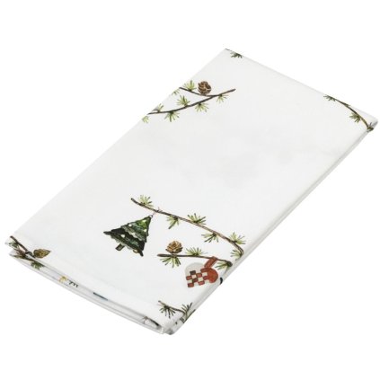 Stoffen servet HAMMERSHOI, set van 4 stuks, 45 x 45 cm, wit, Kähler