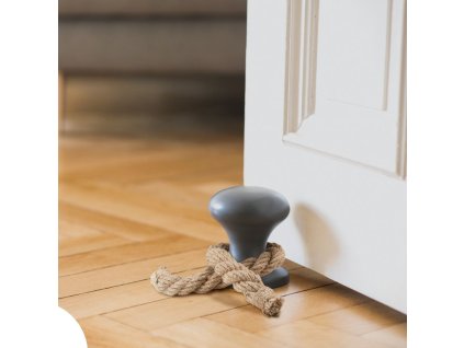 Deurstopper HAMBURGER 12,5 cm, grijs, Philippi