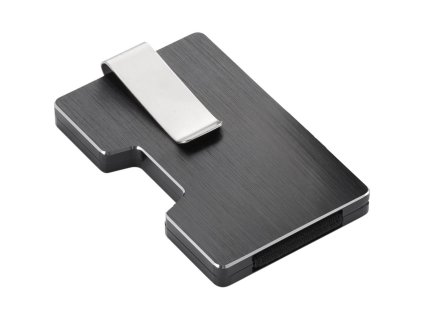 Kaarthouder met geldclip ECLIPSE 9 cm, RFID-bescherming, grijs, Philippi