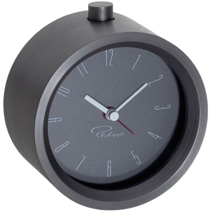 Wekker TEMPUS 10 cm, grijs, Philippi