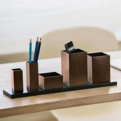 Bureau-opberger THEO 37 cm, bruin, Philippi