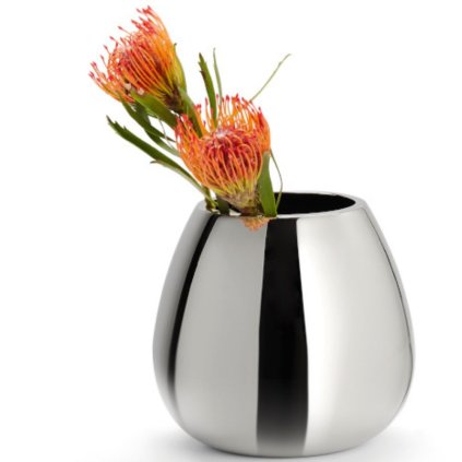 Vaas ANAIS 18 cm, zilver, Philippi