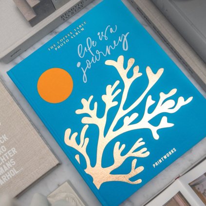 Fotoalbum LIFE IS A JOURNEY, blauw, Printworks