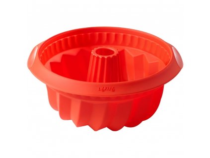 Bundt bakvorm 22 cm, rood, siliconen, Lékué