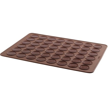 Franse macarons bakmat 40 cm, bruin, siliconen, Lékué