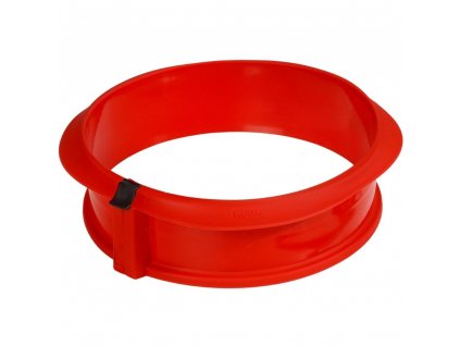 Ronde cakevorm 23 cm, rood, siliconen, Lékué