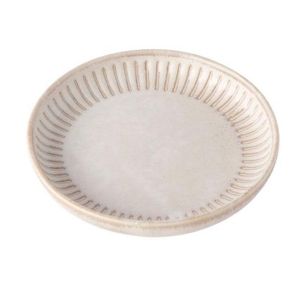 Sausschaaltje RIDGED ALABASTER 8cm, MIJ