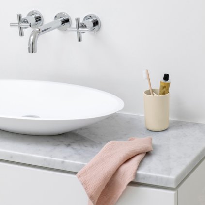 Tandenborstelbeker RENEW, zachtbeige, Brabantia