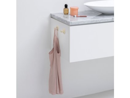 Handdoekhaakje RENEW, set van 2 stuks, zacht beige, Brabantia
