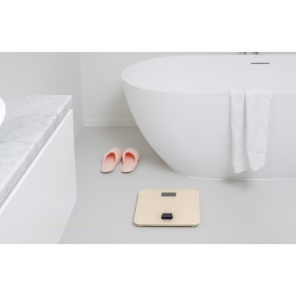 Digitale personenweegschaal RENEW zachtbeige, zonder batterij, Brabantia