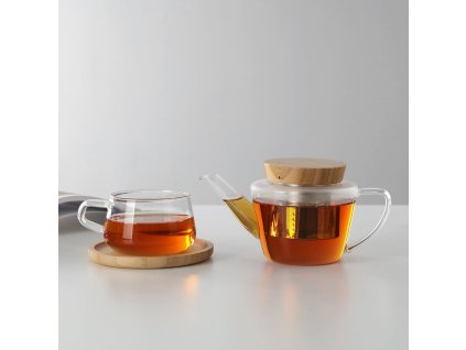 Theepot INFUSION 500 ml, bruin, glas, Viva Scandinavia