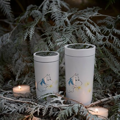 Schoolbeker TO GO CLICK MOOMIN 200 ml, wit, Stelton