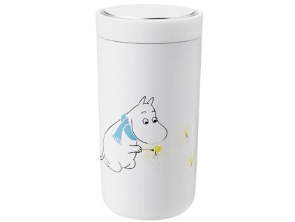 Schoolbeker TO GO CLICK MOOMIN 200 ml, wit, Stelton