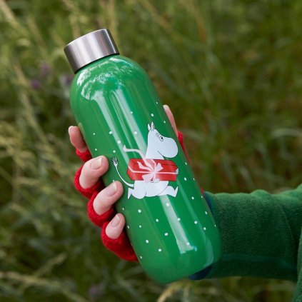 Thermosfles TO GO CLICK MOOMIN PRESENT 750 ml, groen, Stelton