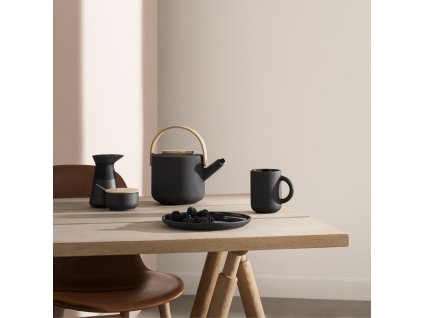 Suikerpot THEO 100 ml, zwart, Stelton