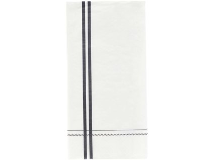 Papieren servetten STRIPE, set van 12 stuks, wit/grijs, Nicolas Vahé