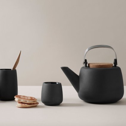 Theepot NICOLA 1,2 l, zwart, Viva Scandinavia