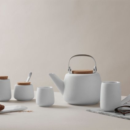 Theepot NICOLA 1,2 l, wit, Viva Scandinavia