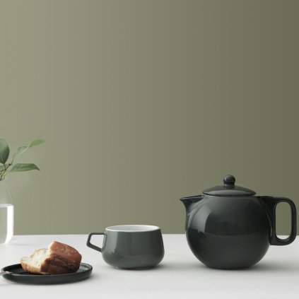 Theepot JAIMI 1 l, groen, porselein, Viva Scandinavia