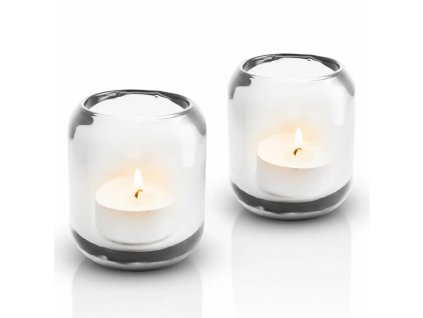 Waxinelichthouder ACORN set van 2 stuks, helder glas, Eva Solo