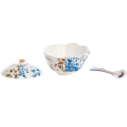Suikerpot met lepel HYBRID MAURILIA 12 cm, Seletti