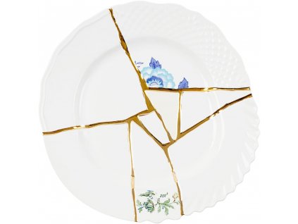 Dineerbord KINTSUGI 3 27,5 cm, wit, Seletti