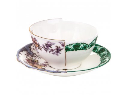 Theekopje met schotel HYBRID ISIDORA, Seletti
