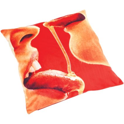 Kussentje TOILETPAPER HONEY 50 x 50 cm rood, Seletti