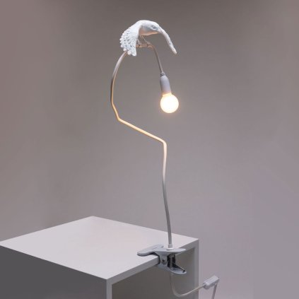 Bureaulamp SPARROW TAKING OFF 100 cm, wit, Seletti