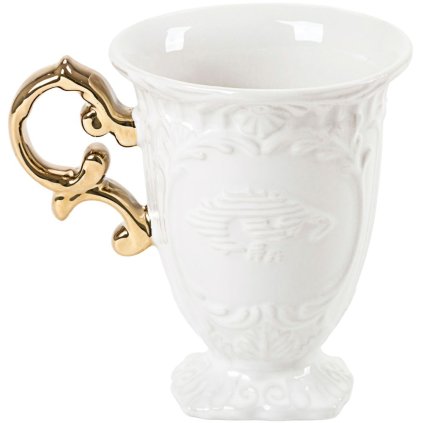 Theemok I-WARES 11,5 cm, goudkleurig, Seletti