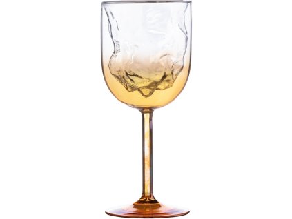 Wijnglas COSMIC DINER METEORITE 20 cm, geel, Seletti