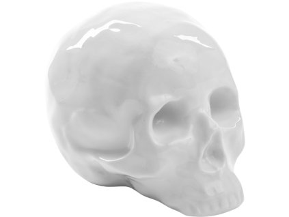 Decoratieve schedel MEMORABILIA MY SKULL 25 cm, wit, porselein, Seletti