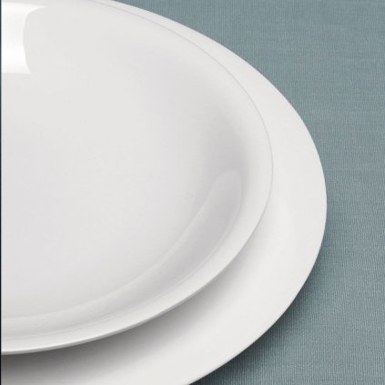 Diep bord ALL-TIME 22 cm, wit, Alessi